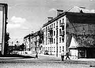 Перекресток улиц З.Серакауско и П.Цвирки (Й.Ясинскё). 1954 год