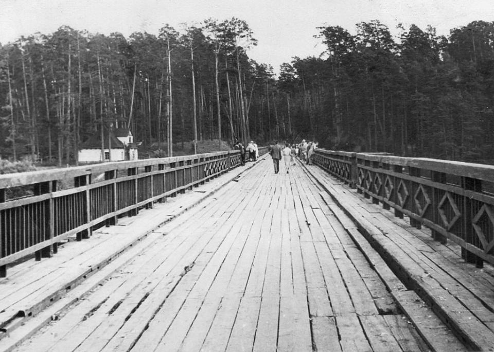 Железнодорожный мост в парке Вингис