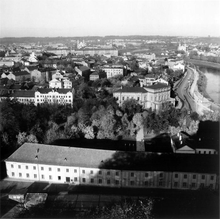 Панорама Вильнюса с горы Гедиминаса. 1967 г.