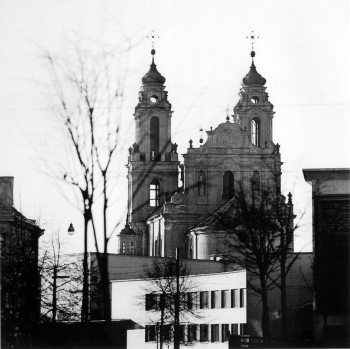 Костел Св. Екатерины от ул. Музеяус (Вокечю). 1968 г.