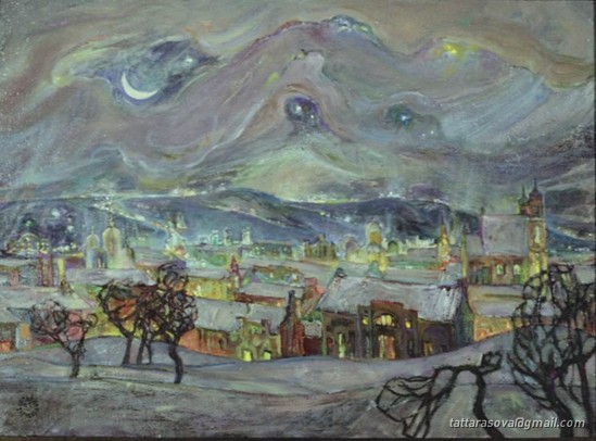 Тарасова Татьяна.  Вильнюс вечером.