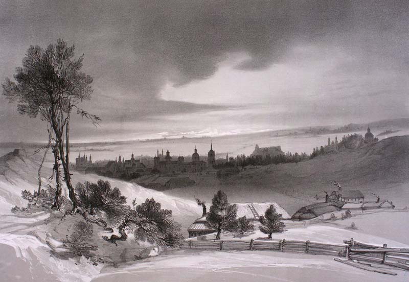 Ловернь Бартелеми. 1840.Три зарисовки Вильны с натуры были сделаны Бартелеми Лаверне  в ходе научно-исследовательской экспедиции на Север Европы в 1838-1840 гг.