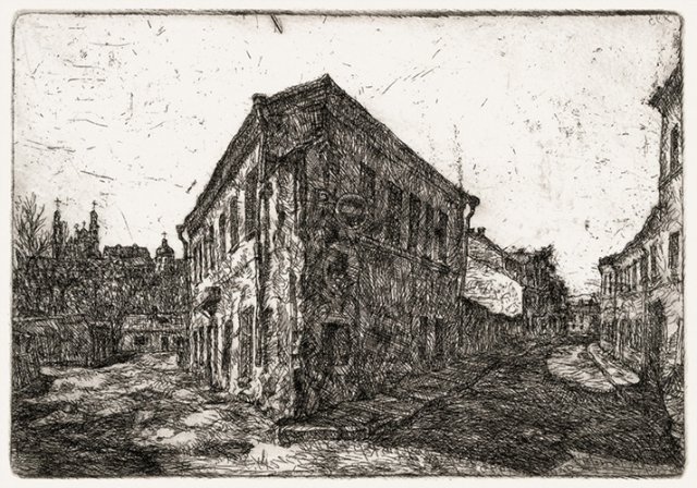 Репшис Пятрас. Ужупис. Улица Паупё. 1993.