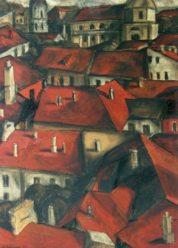 Брусилов А.В. | "Крыши старого Вильнюса". 1972 г.