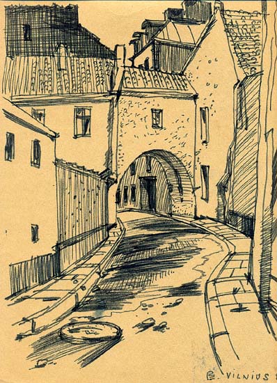 Герасимов Владимир Викторович. Зарисовки 3.  Бумага/фломастер 21 x 30. 1985 г.