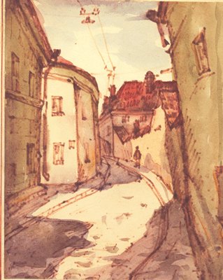 Непомнящий Герман. 1970. Бумага, акварель.