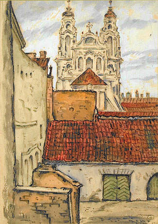 Добужинский Мстислав Валерианович. Костел Святой Екатерины. 1906.