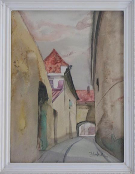 Биндлер И. Акварель. Размер 25 х 30. 1988 г. Частная коллекция