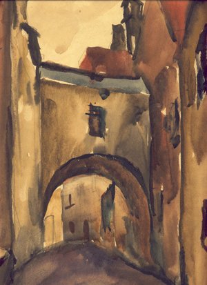 Непомнящий Герман. 1970. Бумага, акварель.