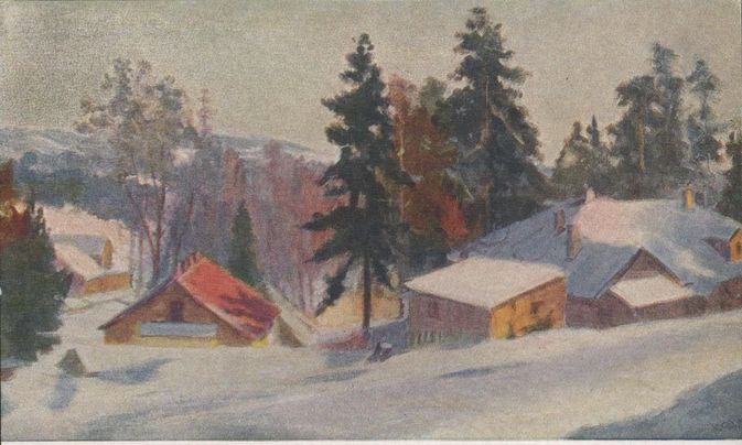 Дилка Винцас | (род. 1912 г.). Пейзаж на окраине Вильнюса.