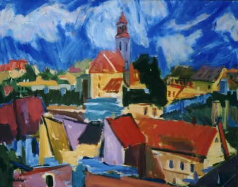 Балтрунас Арвидас. Вильнюсский мотив II (2001 г.) 73 x 92.