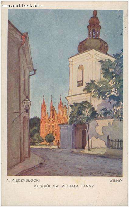 Мендзыблоцкий Адам | (1883-1956). Kościół Św. Michała i Anny. Wilno. 1929.