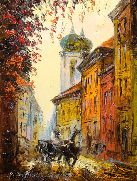 Невяровский Ярослав Станислав. Ул. Доминикону. 40 x 30.