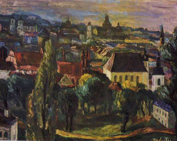 Гудайтис Антанас | (1904-1989). Старый город. 1940. 73 x 92.