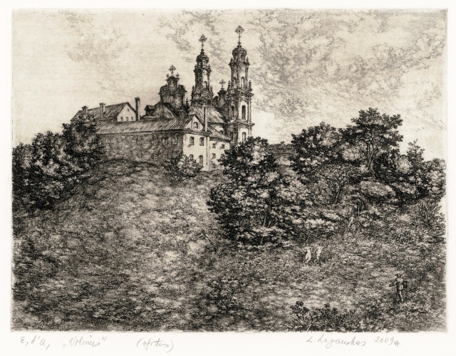 Лагаускас Ляонас. Офорт. 1971 г.