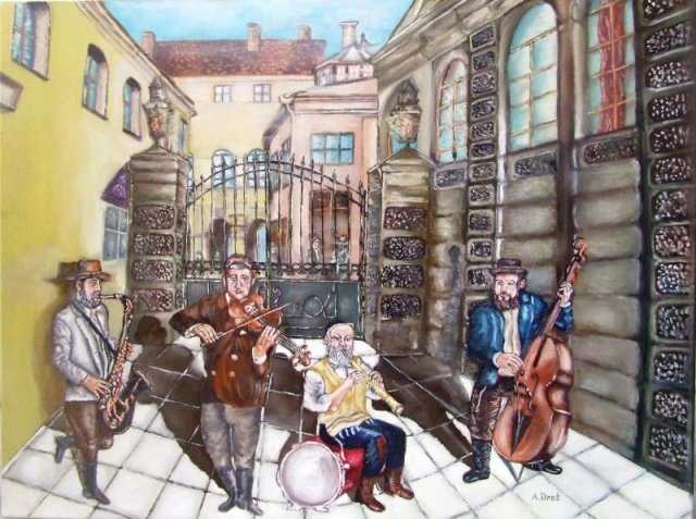 Дрот Александр. Клейзмеры напротив Большой синагоги