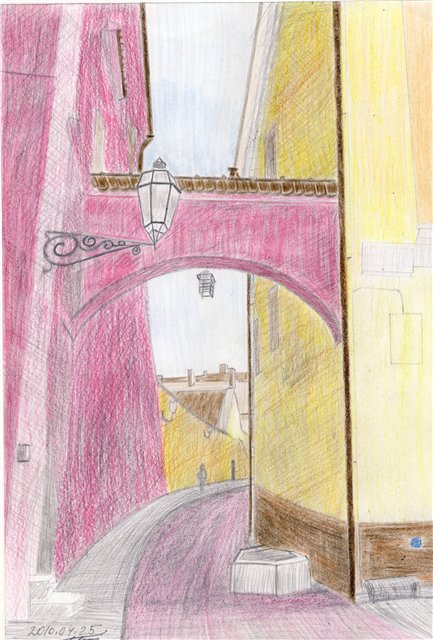 Сержгол. Вид на ул. Бернардину с ул. Пилес