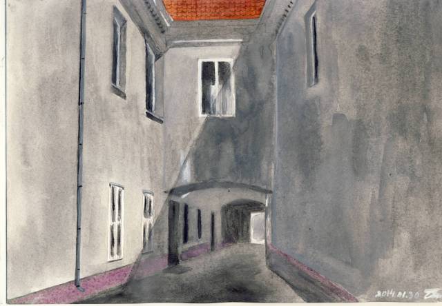 Сержгол. Один из дворов ул. Вокечу