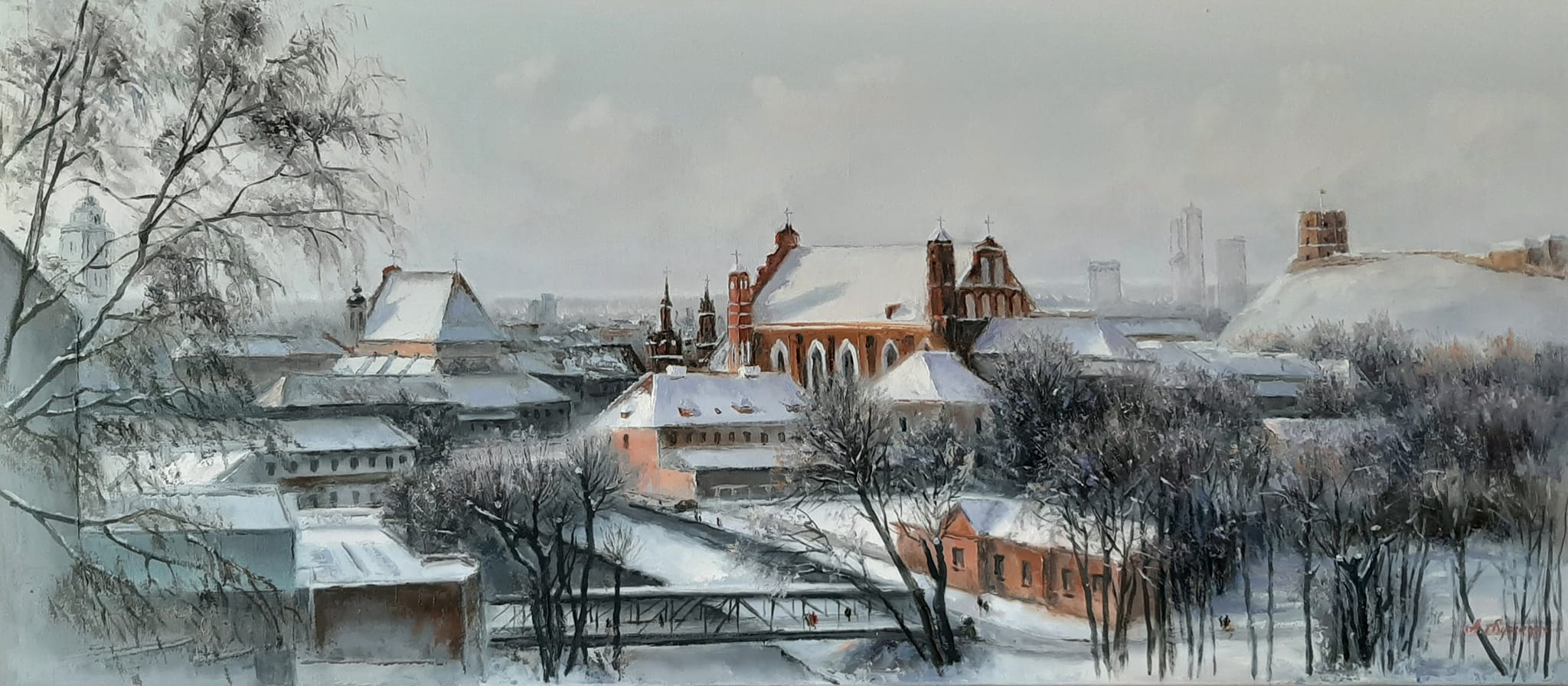 Лысюкас Александрас. Старый город. Зима