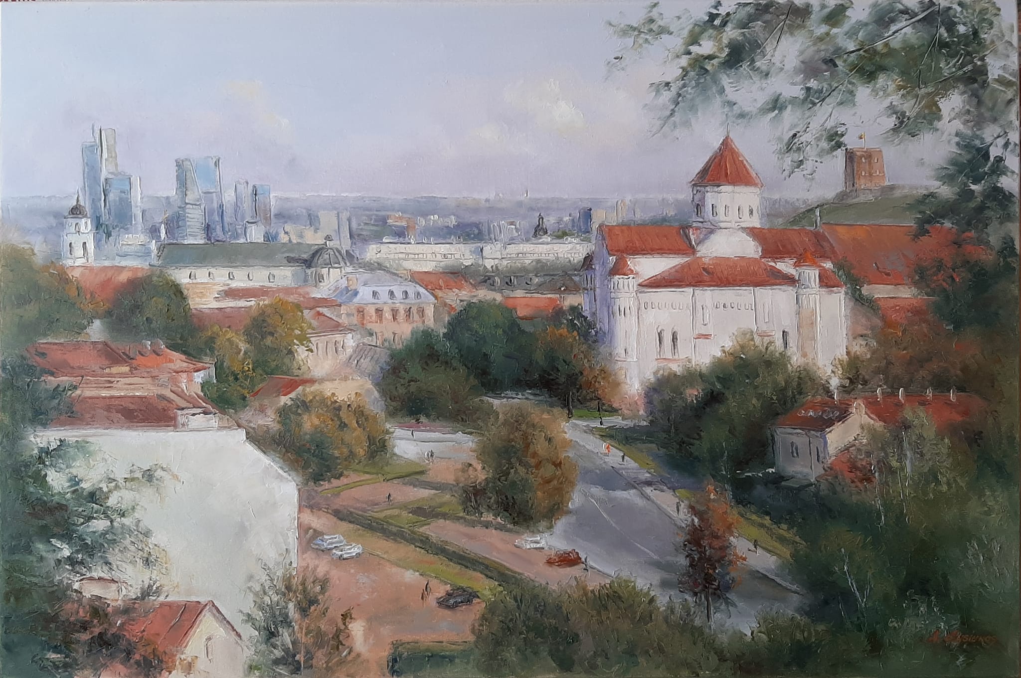Лысюкас Александрас. Вид с горы Субачяус