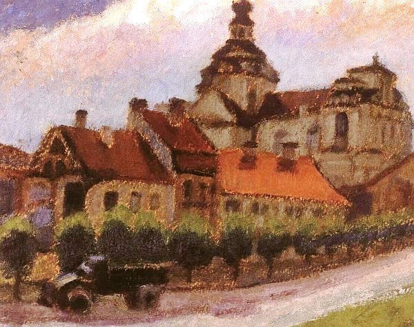 Веножинскис Юстинас. Костёл Св. Казимира со стороны ул. Didžioji