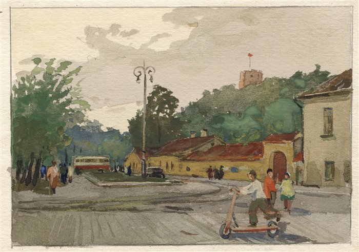 Медведев Иван. У входа в Сад молодежи