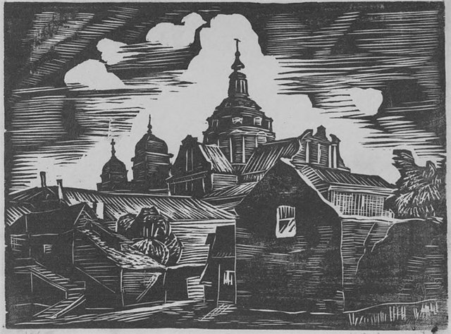 Добжинский Лев. Вильнюсская графика. Костел Св. Казимира