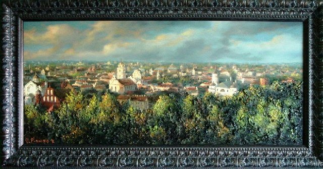Плявго Станислав. Панорама Вильнюса