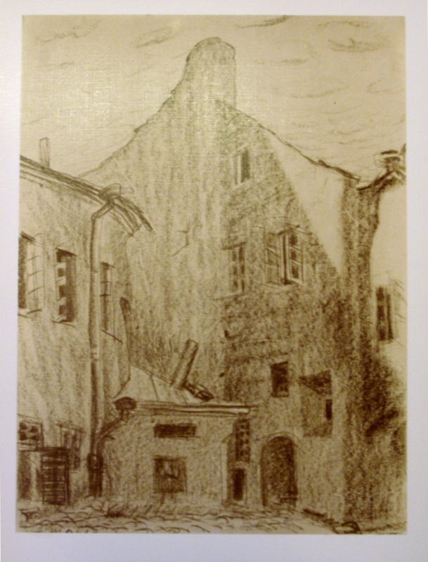 Булака Мечисловас. Двор дома по ул. Стиклю 1948 г.