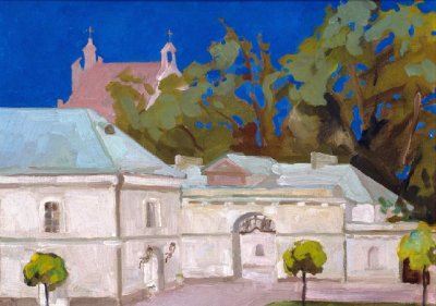 Блюй Роберт. Вильнюсские эскизы 1. 2007 г. Масло с воском. Р.Блюй родился в 1970 году в Вильнюсе. Окончил Академию Искусств в Варшаве (1992-1997).