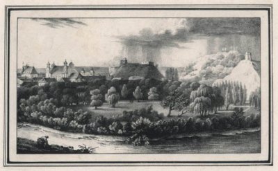 Озембловский Ю. Бернардинский сад. Литография по рис. К.Рачинского, серед. XIX в.