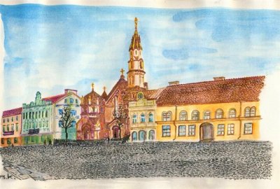 ○ Странник. Представляю этюдик с Никольской церкви на Большой улице