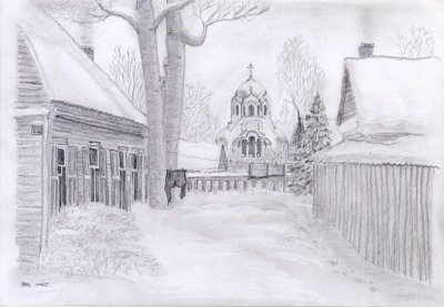 ○ Странник. Дворик возле Калварийской улицы.