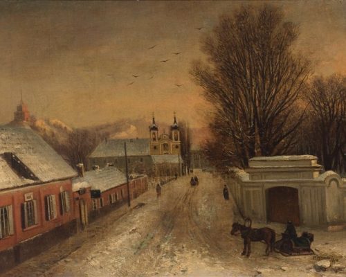 Художник неизвестен. 1-я половина XIX в., картина маслом, 1812 г.    Между двумя датами - 60 лет.