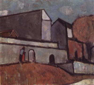 Савицкас Аугустинас. 1967. Древние стены Вильнюса.