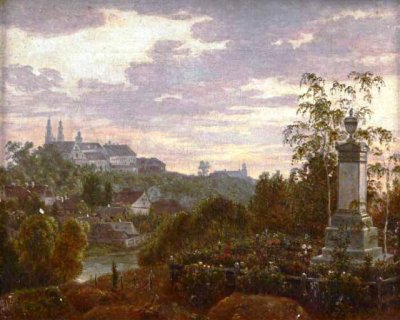 Русецкий Болеслав | (1824-1913). Бернардинское кладбище. 1875 г. Масло, холст.