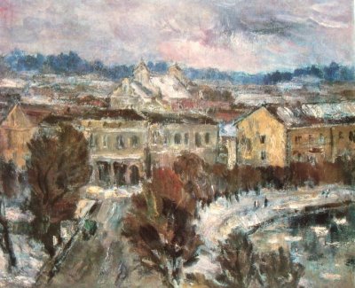 Петрулис Альгирдас. Вильнюс зимой. 1959 г.