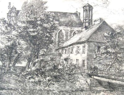 Лагаускас Ляонас | (1928-2010). Панорама старого Вильнюса, 1971 m.