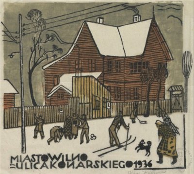 Жуковская Ольга. "Улица Конарского", 1936.