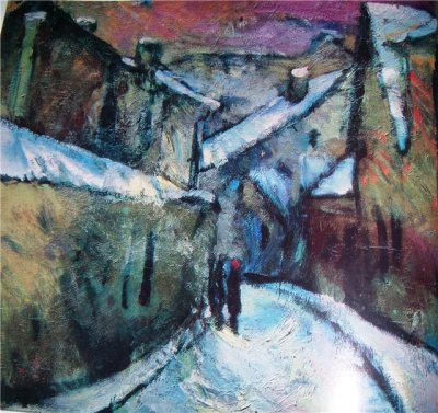 Джяукштас Сильвестрас. (род. 1928 г.) Улица Шилтадарже. 1962 г. Холст, масло. 85 Х 94. ВХМ.