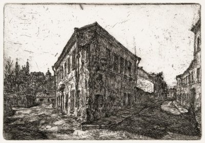 Репшис Пятрас. Ужупис. Улица Паупё. 1993.