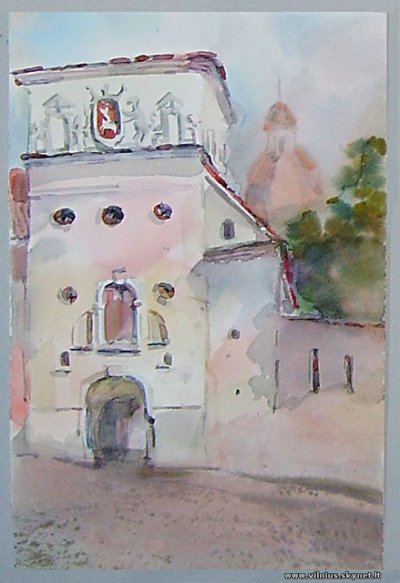 Бобкова Мила. Ученица школы им. М.К.Чюрлёниса. Выставка 2009 года. Святые ворота