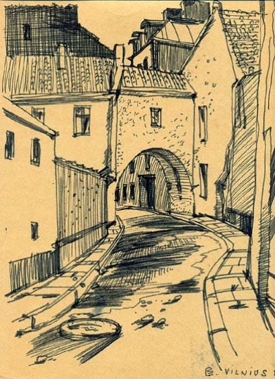 Герасимов Владимир Викторович. Зарисовки 3. Бумага/фломастер 21 x 30. 1985 г.