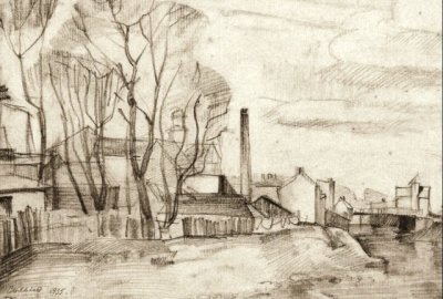 Крачковский Дмитрий. Вид. 1935 г. Бумага, карандаш. 18,5 х 26.