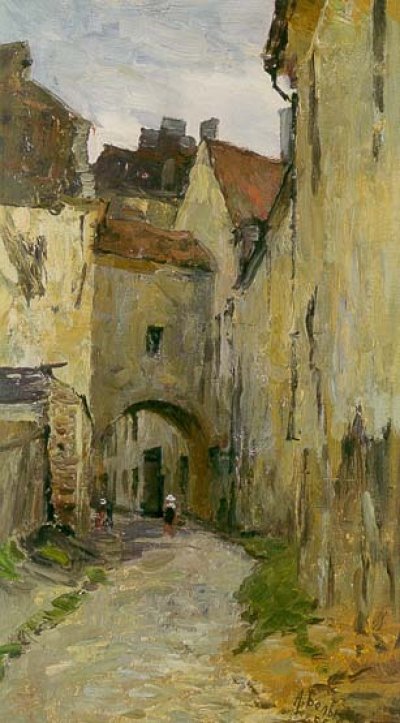 Белых Алексей Павлович. Старый Вильнюс. 1954. Масло. Холст.