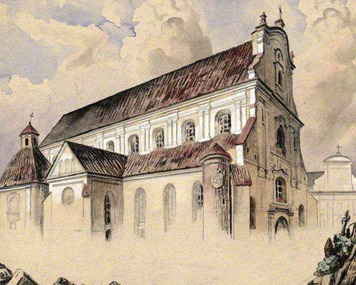 Камараускас Юозас. 1897 г. Костёл Вознесения Пресвятой Девы Марии в Вильнюсе.