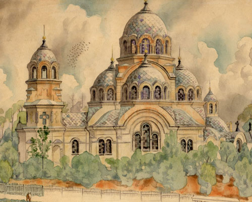 Камараускас Юозас. Знаменская церковь в Вильнюсе. 1938 г.