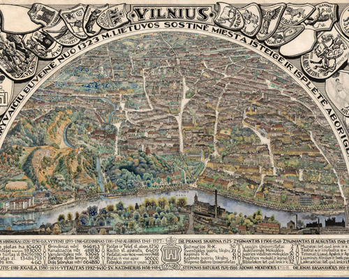 Камараускас Юозас. План города Вильнюс. 1928 г.