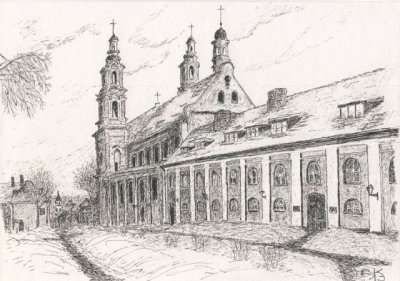 ○ Странник. Костел Архангела Рафаила на бывшем Вилкомирском тракте