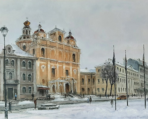 Лысюкас Александрас. Ул. Диджёйи в Вильнюсе. 1990